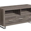 Taupe Cabinet Enclosed Storage TV Stand - Deep - Image 2