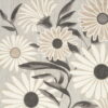 7' X 10' Floral Stain Resistant Non Skid Area Rug - Beige - Image 2