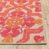 7' X 10' Moroccan Indoor / Outdoor Area Rug - Pink / Orange - Image 4