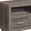 Taupe Cabinet Enclosed Storage TV Stand - Deep - Image 3