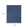 7' X 10' Non Skid Indoor / Outdoor Area Rug - Blue - Image 3