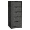 Five Drawer Standard Chest - Gray - Image 4