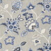 7' X 10' Floral Stain Resistant Non Skid Area Rug - Blue / Gray - Image 4