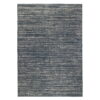 8' X 10' Striped Stain Resistant Indoor / Outdoor Area Rug - Gray / Blue - Image 4