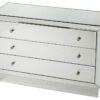 Glass Three Drawer Dresser - Clear - Image 3