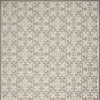 7' X 10' Fleur De Lis Stain Resistant Non Skid Area Rug - Ivory / Gray - Image 3