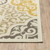 7' X 10' Moroccan Indoor / Outdoor Area Rug - Gray / Ivory - Image 4