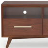 Mahogany Solids & Veneer Open Shelving TV Stand - Brown - Image 4