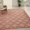 7' X 10' Area Rug Geometric Flatweave - Orange - Image 3