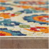 8' X 10' Moroccan Stain Resistant Indoor / Outdoor Area Rug - Orange / Ivory - Image 4