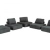 Modern Floor Pillow Modular Sectional Sofa - Charcoal Gray - Image 2