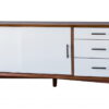 Flair Mid Century Mod TV Console - Acorn / White - Image 2