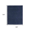 9' X 12' Stain Resistant Indoor / Outdoor Area Rug - Midnight Blue - Image 2