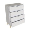 Four Drawer Standard Chest - White - Image 4