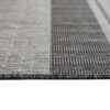 8' X 10' Striped Stain Resistant Indoor Outdoor Area Rug - Blue / Gray - Image 3