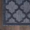 9' X 12' Area Rug Geometric Flatweave - Navy Blue - Image 2