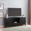 Manufactured Wood Cabinet Enclosed Storage TV Stand - Red Cocoa - Image 2