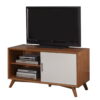 Flair Mid Century, Mod TV Console - Acorn / White - Image 4