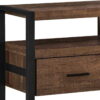 Cabinet Enclosed, Storage TV Stand - Brown / Black - Image 3