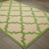 7' X 10' Geometric Stain Resistant Indoor / Outdoor Area Rug - Green - Image 2