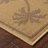 7' X 10' Stain Resistant Area Rug Indoor & Outdoor - Beige - Image 3