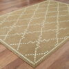 7' X 10' Geometric Stain Resistant Indoor / Outdoor Area Rug - Tan - Image 3