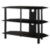 Metal Open Shelving TV Stand - Black - Image 3