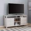 Manufactured Wood Cabinet Enclosed Storage TV Stand - White Oak - Image 3