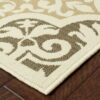 7' X 10' Moroccan Indoor / Outdoor Area Rug - Gray / Ivory - Image 2