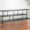 Metal Open Shelving, TV Stand - Black - Image 3