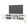 Iko Modern TV Stand Media Center With Cabinets - White - Image 2