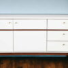 Mahogany Solids And Veneer Cabinet Enclosed Storage TV Stand - White - Image 3