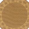 8' X 8' Round Stain Resistant Indoor / Outdoor Area Rug - Tan - Image 2