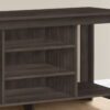 Open Shelving TV Stand - Brown - Image 2