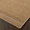 9' X 13' Stain Resistant Indoor / Outdoor Area Rug - Tan - Image 4