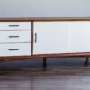 Flair Mid Century Mod TV Console - Acorn / White - Image 3