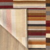 8' X 10' Striped Stain Resistant Non Skid Indoor / Outdoor Area Rug - Taupe - Image 4