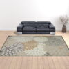 12' X 15' Floral Power Loom Area Rug - Natural - Image 4