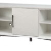 Mahogany Solids & Veneer Open Shelving TV Stand - White - Image 3