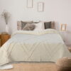 Cotton Geometric Throw - Ivory - Image 3