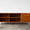 Cabinet Enclosed, Storage TV Stand - Brown - Image 2