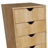 Solid Wood Five Drawer Lingerie Chest - Natural - Image 3