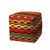 Cube Indoor Outdoor Pouf Ottoman - Red - Image 4