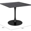 Steel Dining Table - Black - Image 2