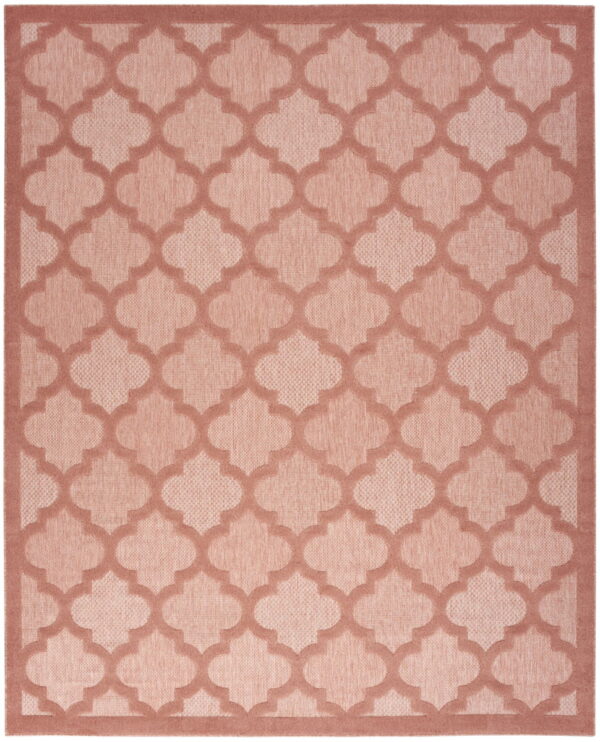 7' X 10' Area Rug Geometric Flatweave - Orange