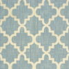 7' X 10' Moroccan Indoor / Outdoor Area Rug - Blue / Ivory - Image 4