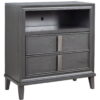 Pine Poplar Solids With Mindy And Veneer Open Shelving TV Stand - Gray - Image 4