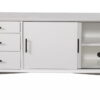 Mahogany Solids Okoume And Veneer Open Shelving TV Stand - White - Image 2