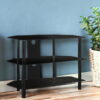 Metal Open Shelving TV Stand - Black - Image 4