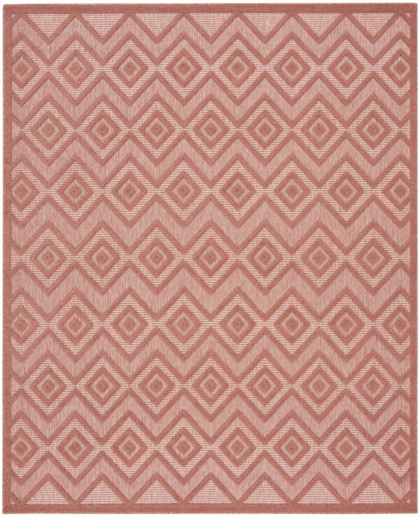 7' X 10' Geometric Flatweave Area Rug - Orange